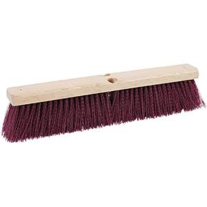 3 en 1. Tête de brosse de sol robuste en polypropylène bordeaux pour le nettoyage - Product Image 1