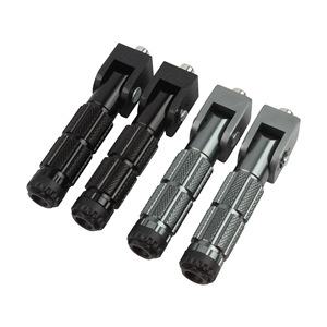 Pedales Plegables CNC Zuqing para Motocicleta, Scooter, Bicicleta Eléctrica, Aleación de Aluminio, Acabado Negro Titanio, Reposapiés Delantero y Trasero - Product Image 5