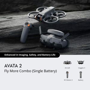 โดรน 4K Original DGI Avatar Avata 2 Fpv รุ่นเดียวล้วนๆ / Avatar 2 Fly More Combo (แบตเตอรี่ 3 ก้อน) พร้อมแว่นตา Goggles 3 สำหรับ DJI - Product Image 5
