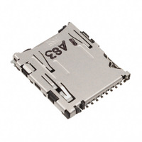 Conector de Tarjeta DM3AT-SF-PEJM5 Original de 10 (8 + 2) Posiciones, Secure Digital microSD, Montaje Superficial, Ángulo Recto, Dorado, con Expulsor