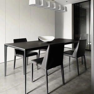 איטלקית normore פשוט מודרני מלבני אוכל שולחן כיסא סגסוגת אלומיניום שילוב ריהוט ביתי קטן לשימוש בדירה - Product Image 2