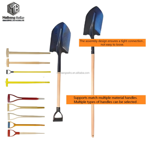 Pelle de plage longue à lame en bois avec manche en bois, brosse intégrée et truelle dentelée en bois et plastique pour l'extérieur - Product Image 4