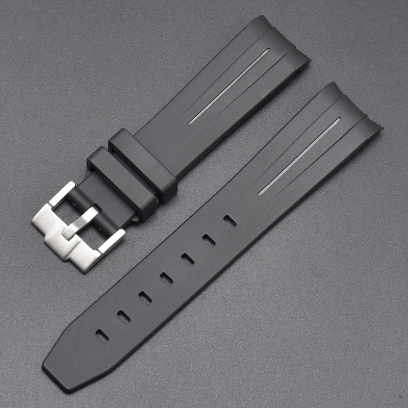 Linea nera e nera + fibbia argento