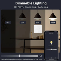 Interrupteur intelligent à variation d'intensité Tuya WiFi Zigbee, panneau tactile en verre, compatible avec Alexa et Google Assistant, commande vocale, Smart Life