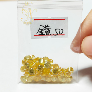 Pietre di Zirconia Cubica Sciolte di Colore Giallo Dorato 5A, Taglio Brillante Rotondo, Gemme CZ Sciolte, Pietra di Zircone, Direttamente dalla Fabbrica - Product Image 3