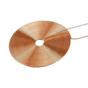 Bobina de inducción electromagnética de cobre esmaltado personalizada con núcleo de aire y bobinado plano - Product Image 1