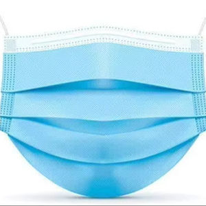 Vente directe de masques civils pour usage quotidien à domicile, anti-poussière et anti-salive, en tissu non tissé, masques bleus civils emballés - Product Image 1