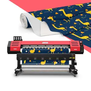 High resolution dye sublimation fabric printer with 2/4/6/8 ep son i3200 heads digital textile printing machine