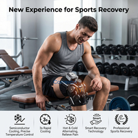 Masseur intelligent pour la récupération du genou avec intelligence artificielle, pour les athlètes et les travailleurs, thérapie de massage par compression chaude et froide