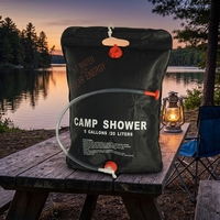 Ensemble de sacs de douche pliables écologiques en PVC de 20 L avec interrupteur marche/arrêt pour le camping en plein air, la randonnée, la sécurité Baolong C1004A