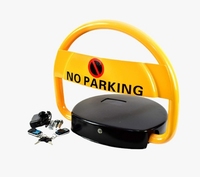 Leyixi LB-1039 Verrou de stationnement solaire télécommandé sans fil avec batterie DC 6V portée 15m Jaune citron