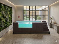 Piscine en fibre de verre sur mesure, piscine modulaire en FRP, piscine pour cour, villa, extérieur, résidentiel, fabricant Chine