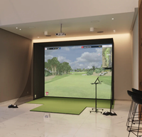Simulateur de golf Impact Sports Mevo+ pour usage intérieur avec moniteur de lancement, prise US, matériau en caoutchouc
