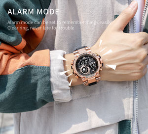 Spor saatler SMAEL aydınlık dijital İkili zaman ekran 50M suya dayanıklı kronometre zamanlama çalar saat 8093 erkekler İzle kuvars - Product Image 3