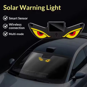 Luce Atmosferica Solare a LED a Occhio di Diavolo, Lampada Wireless con Segnale, Multi-Modalità, Tricolore, Luce di Avvertimento a LED per Uso Automatico, Finestrino Posteriore - Product Image 6