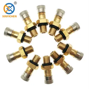 Car Auto for Suspension and Shock Absorber Brass Schrader Valve M8 Thread M8*1.25