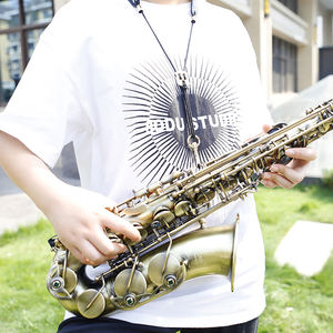 SLADE Fábrica Precio al por mayor Protector de saxofón <span class=keywords><strong>Sax</strong></span> Soporte ajustable Hombro Correa de cuello de cuero de alta calidad - Product Image 3