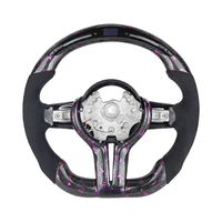Volant en cuir et fibre de carbone pour BMW 320/525/F10/F30/F31/F32/F15/E90/F70/E71/F31/X5/X6/F01/F07/F20/F11/F22/F25/M3/M5/M4M2