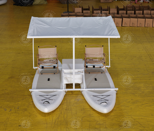 Bote Inflable Eléctrico Ecológico de Alta Calidad, Catamarán Portátil con Energí<span class=keywords><strong>a</strong></span> Solar para Uso Residencial y Doméstico - Product Image 5