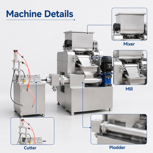Machine à fabriquer du savon entièrement automatique à petite échelle, série <span class=keywords><strong>DDCT</strong></span>, haute capacité 50-200 kg/h, contrôlée par PLC, pour les entreprises en démarrage. - Product Image 2