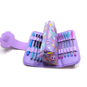 Custom di fabbrica in bianco scuola viola borsa su misura cancelleria impermeabile <span class=keywords><strong>astuccio</strong></span> a matita <span class=keywords><strong>astuccio</strong></span> per bambini ragazze - Product Image 2