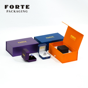 Forte 2025 thâm quyến nhà máy tùy chỉnh sang trọng giả da giấy hộp đồ trang sức bông tai Hộp ngăn kéo hộp đồ trang sức - Product Image 1