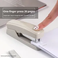 Agrafeuse manuelle de petite taille 275 pour étudiants, papeterie de bureau économique, agrafeuse de taille moyenne pouvant relier 20 pages de papier et de plastique