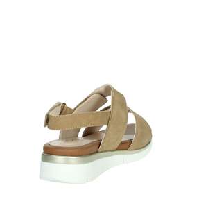 Cinzia <b>Soft</b> Donna Flat Sandals Taupe Low Heel Women's <b>Shoes</b> - Product Image 2