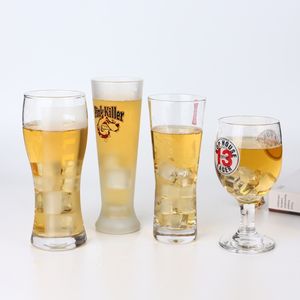 OEM logotipo personalizado 16oz estilo belga tallo tulipán cáliz pinta Weizen Stange clásico Pilsner vasos de cerveza para Lagers IPAs Ales - Product Image 2
