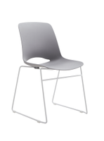 Chaise de formation de conférence de visiteur de bureau en plastique empilable de 1.2mm de cadre en acier de couleur disponible d'OEM de conception moderne