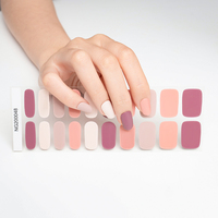 Autocollants pour ongles en gel de style coréen, nouveaux, avec lampe UV, enveloppes pour ongles en gel, autocollants pour ongles en gel semi-durcis