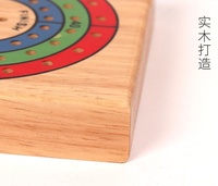 Massives Kiefernholz Klappbares Cribbage-Brettspiel-Set 3-Spuriges Klassisches Cribbage-Set mit Karten & Spielfiguren für Familie Party Reise
