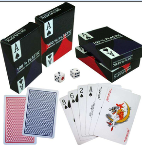 Cartes à jouer professionnelles 100 % plastique, grand index, imperméables et lavables, pour les tournois européens et les <span class=keywords><strong>jeux</strong></span> <span class=keywords><strong>de</strong></span> club - Product Image 2