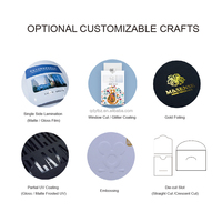 Carpeta de Presentación A4 Corporativa con Logotipo Impreso Personalizado, Sobre para Documentos Plegable con Bolsillos Dobles y Ranuras para Tarjetas de Visita