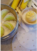 Vente chaude de la Chine de qualité alimentaire double face enduit de silicone Dim Sum vapeur papier cartons impression numérique Compatible pour