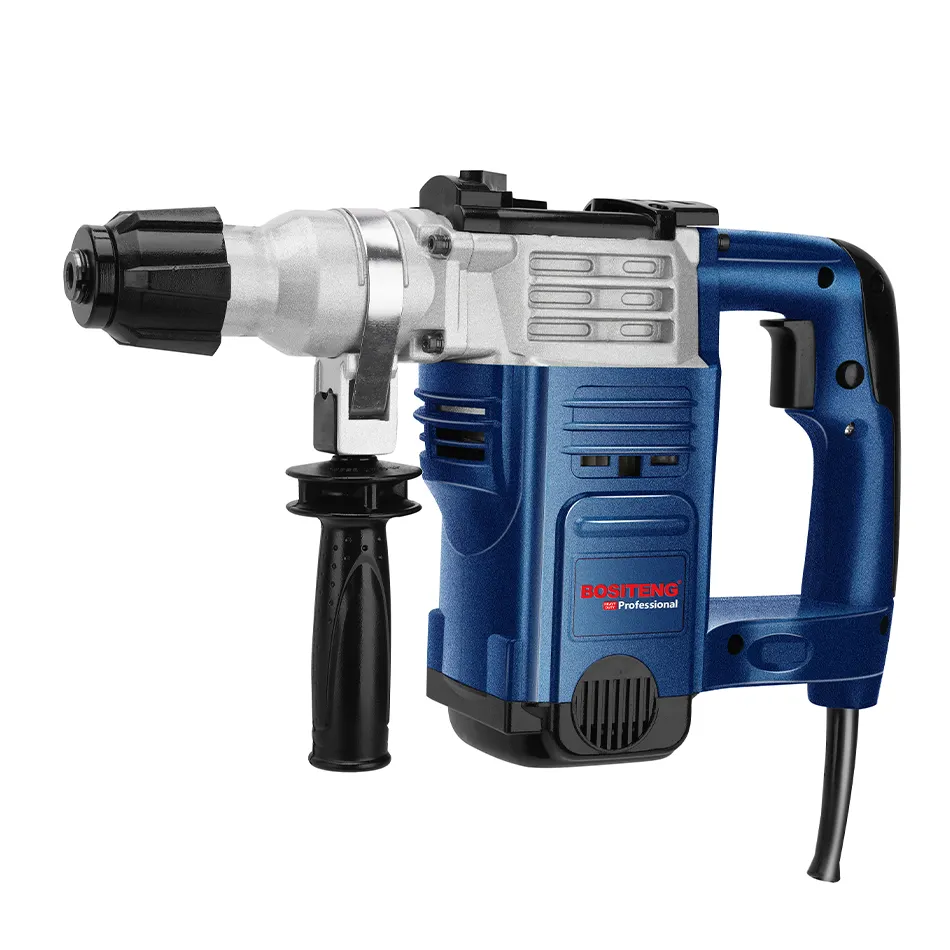 BOSITENG 3007 SDS Rotary Hammer Drill Machine Industrial Grade Heavy Hammer Drill Agricultural Blue Color