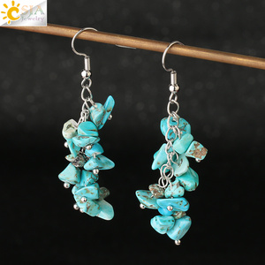 <span class=keywords><strong>Boucles</strong></span> <span class=keywords><strong>d</strong></span>'<span class=keywords><strong>oreilles</strong></span> pendantes en cristal de pierre naturelle CSJA, <span class=keywords><strong>7</strong></span> <span class=keywords><strong>chakras</strong></span>, perles irrégulières, pour femmes, G458 - Product Image 5