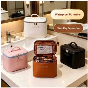Organizador de Cosméticos Portátil de Gran Capacidad, Impermeable, con Doble Cierre, para Viajes, para Mujeres, con Logotipo Personalizado - Product Image 2