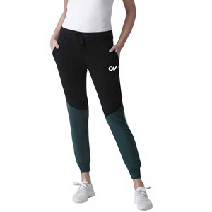 Carewear Sports Solid High Elastic Waist Eco-Friendly Breathable Polyester/Cotton Plus Size Women's <b>Black</b> Track Jogger <b>Pants</b> New - Product Image 1