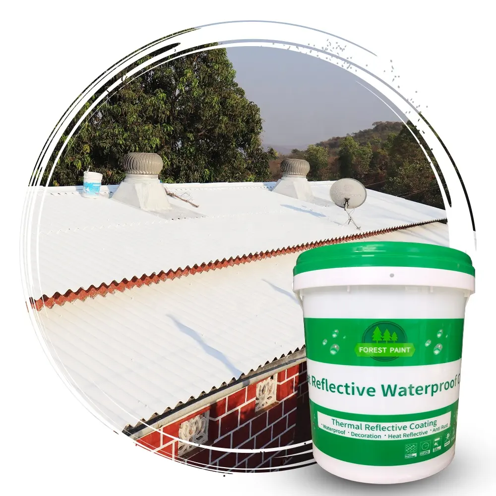 Chinese Manufacturing Wholesale Exterior Roof Acrylic Heat Reflecting Paints FOREST Heat Insulating Coating