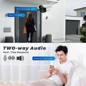 Biaya efektif 5MP lampu ganda PoE peluru CCTV kamera keamanan IP66 deteksi gerak penglihatan malam penggunaan dalam ruangan P2P OEM ODM - Product Image 3