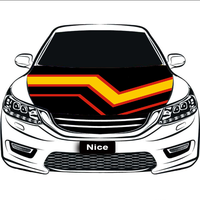 Housse de capot élastique personnalisée Trigender Gay Rainbow, en polyester réutilisable, pour exposition automobile et protection anti-poussière de base