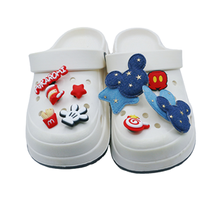 Comfortable Soft Thick Bottom Platform <b>Clogs</b> Sandals Women Summer High Heels Button Closure Outdoor Beach Slippers Garden Shoes - Product Image 1