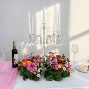 Arrangement de fleurs pour fond de scène de mariage, chemin de table fleuri pour la scène, décoration de la maison, chemins de table en fleurs 3D - Product Image 1