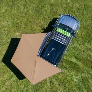 เต็นท์หลังคารถยนต์แบบเปิดอัตโนมัติ รุ่น <span class=keywords><strong>Tourista</strong></span> Rooftop Car Side Awning Tent 270 ผลิตจากผ้าโพลีเอสเตอร์ 600D กันน้ำ 2000-3000 มม. ใช้ได้ทุกฤดู เปิดเร็ว ไม่ต้องใช้สายรัด - Product Image 2