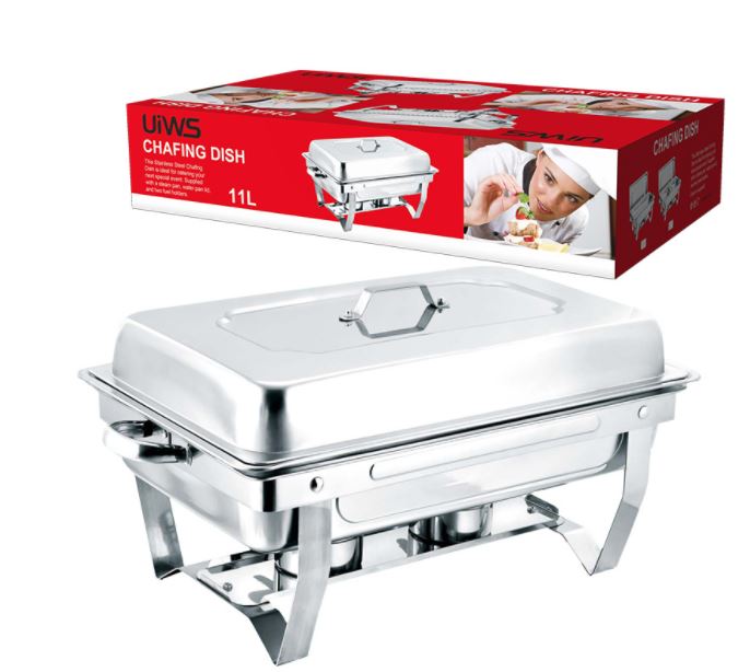 Chaffing изолированный коммерческий горячий горшок, буфет, жаровня, посуда, отображение еды, подогреватель, набор контейнеров