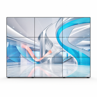 Écran de Mur Vidéo LCD IPS 49 Pouces à Prix Abordable, Bordure Fine de 3,5 mm, Luminosité 700 cd/m², Écran Publicitaire Modulaire pour Centre Commercial