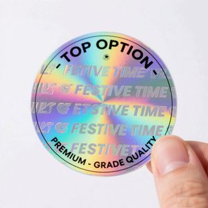 Etiquetas Adhesivas de Seguridad para Frutas con Holograma UV 3D Anti-Falsificación, Personalizadas en Metal, Níquel, Vinilo y Papel, Hechas en China - Product Image 1