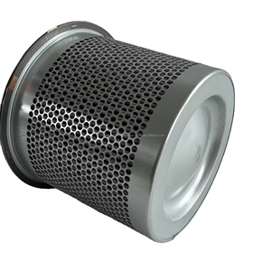 Nouvelle cartouche filtrante cylindrique séparatrice d'huile en fibre de verre argentée Mengma pour compresseur d'air à vis 4930353111 4930453101 - Product Image 3