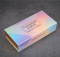 Boîte d'emballage recyclable haut de gamme avec impression laser holographique et revêtement UV pour crèmes pour le visage et les yeux, produits de beauté